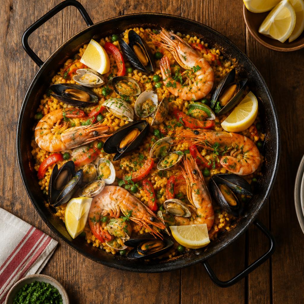 Paella de marisco